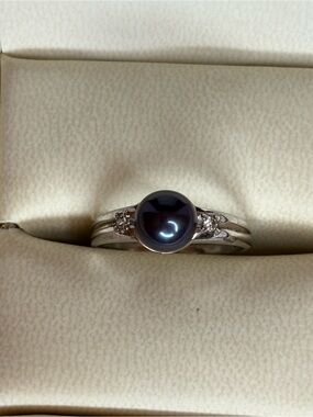 Maui Divers Silver Pearl Ring